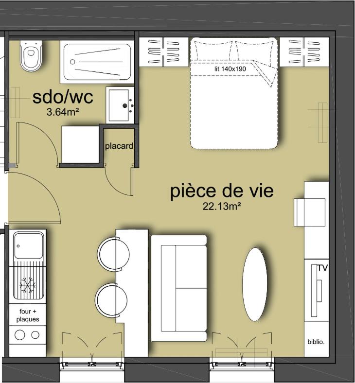 L'audacieux Studio lumineux rénové et équipé en centre ville photo 4