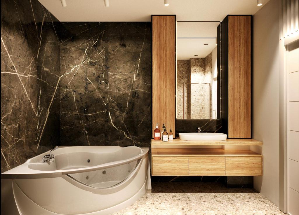 Двухместный (Двухместный номер Делюкс с гидромассажной ванной), Privilege Suites by Central Park