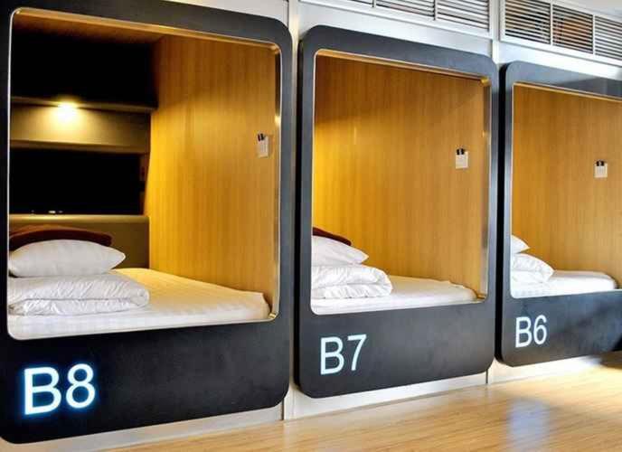 Номер (Отдельный женский номер-капсула с телевизором и бесплатным Wi-Fi), MyBed Ratchada