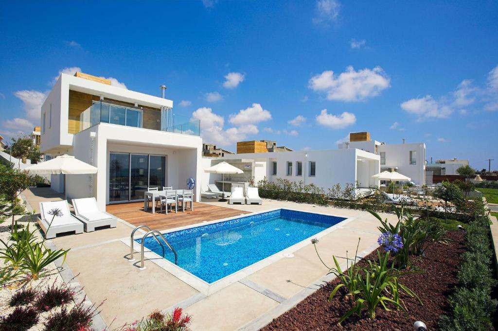Luxury Cyprus Villa Turquoise Villa Private Pool Sea View 1 BDR Paphos photo 1