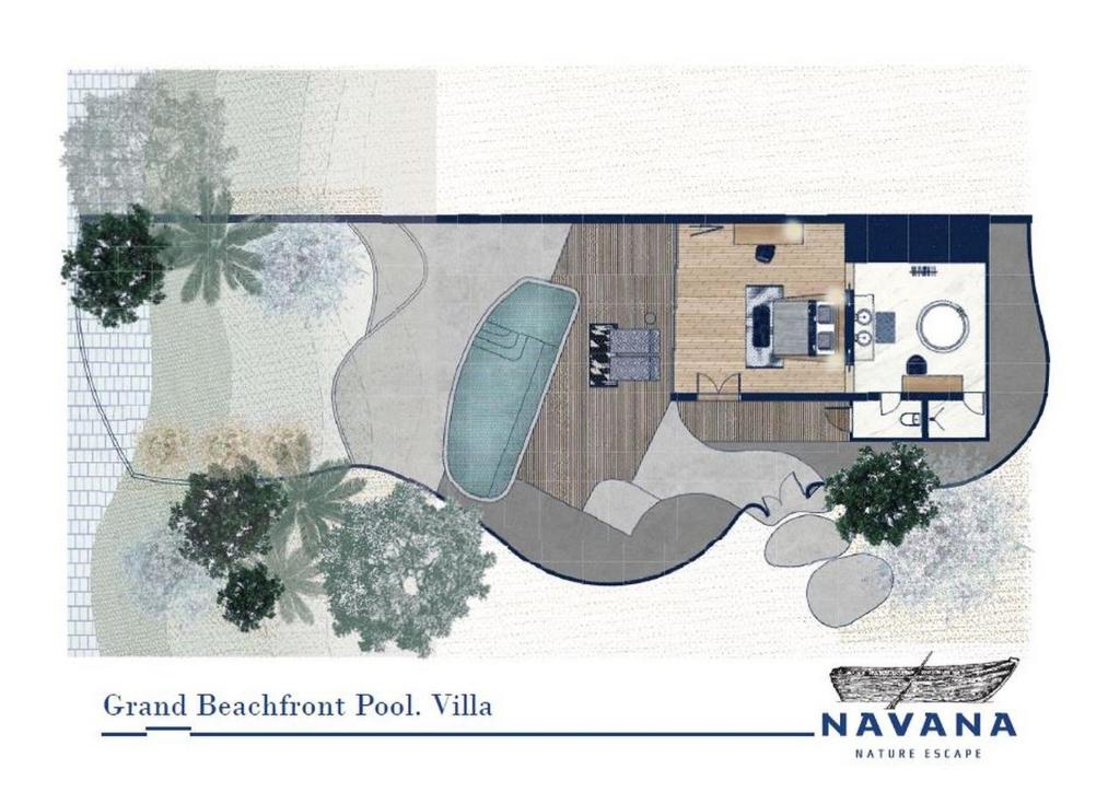 Вилла (Вилла «Гранд Пул», рядом с пляжем), Navana Nature Escape