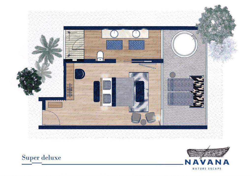 Двухместный (Улучшенный номер Делюкс с видом на море), Navana Nature Escape