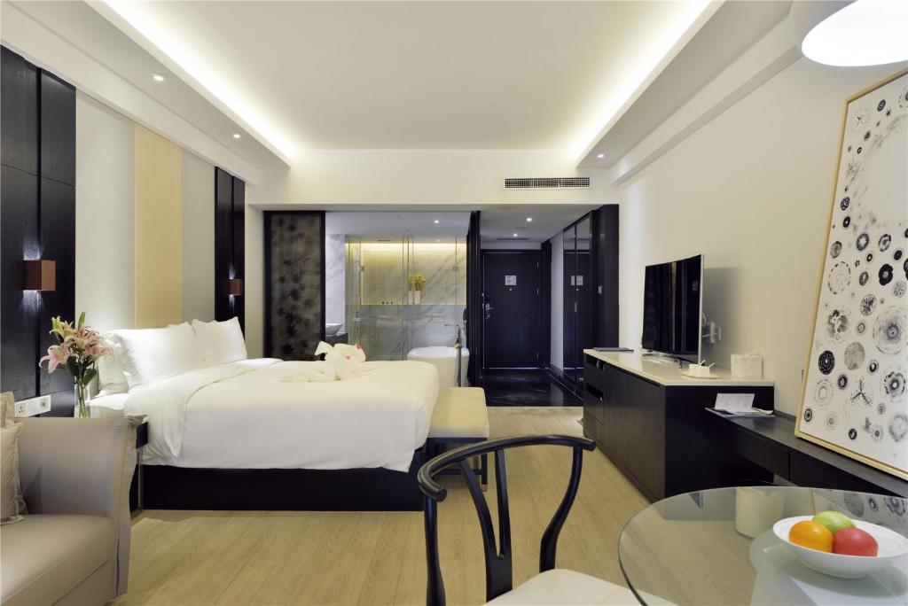 Двухместный (Номер Делюкс «Лагуна» с кроватью размера «king-size»), Palace Resort & Spa Yalong Bay Sanya