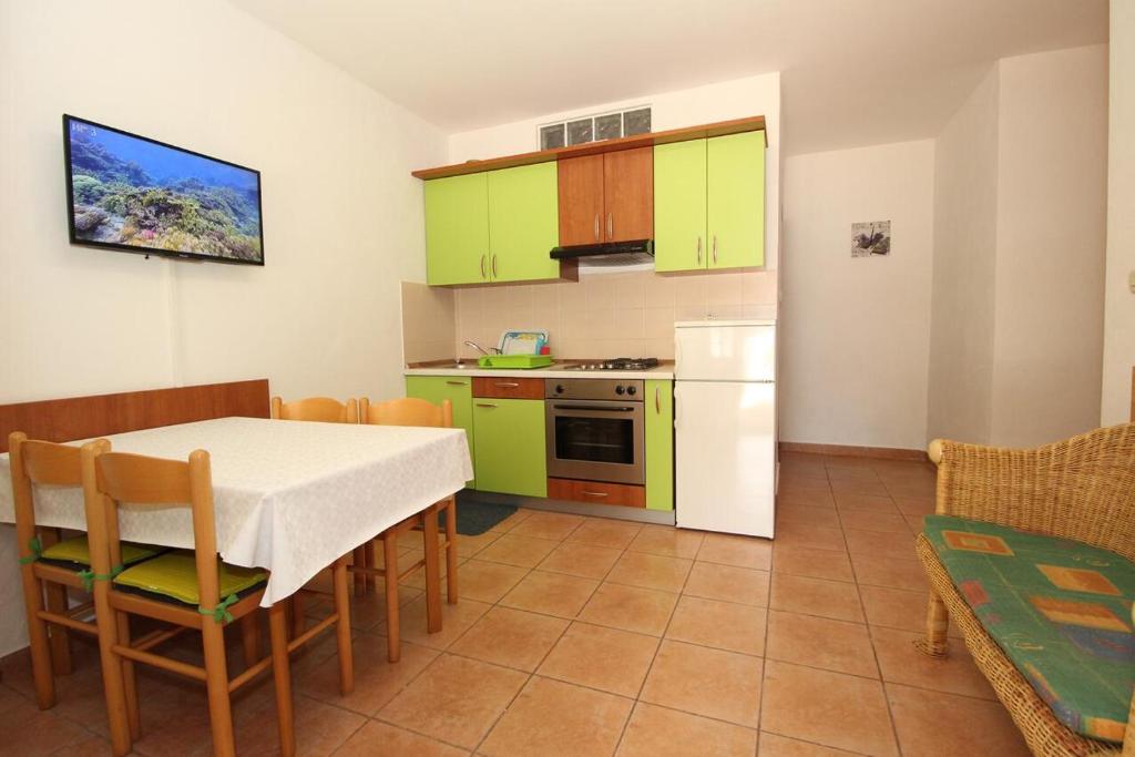 Апартаменты (Апартаменты с 2 спальнями, террасой и видом на море), Apartment Mandre 6284a