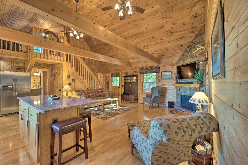 Blue Ridge Hideaway with Game Room and Mountain Views!