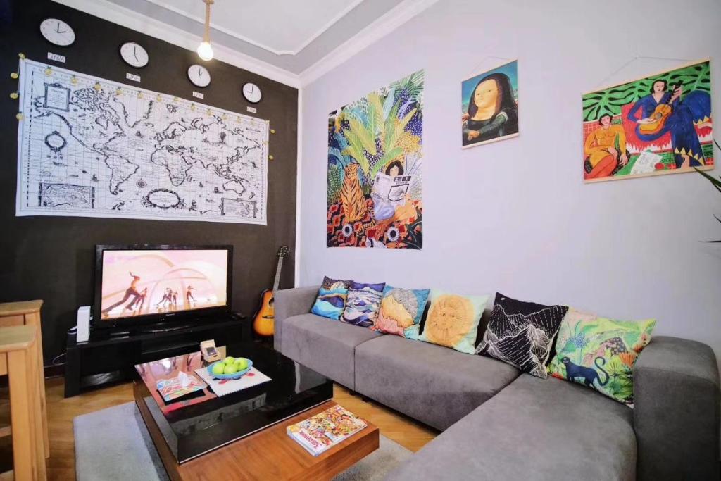 Номер (Односпальная кровать в общем номере), Lucky in Hostel 幸福里青旅