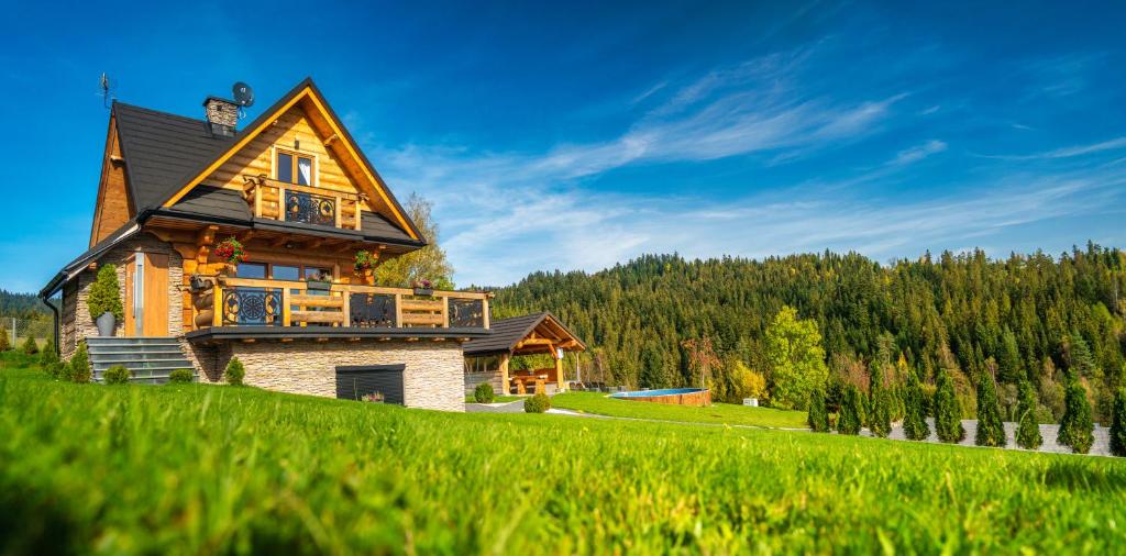 Domek w górach DeLuxe sauna,jacuzzi,basen,hot tubNowy Targ blisko