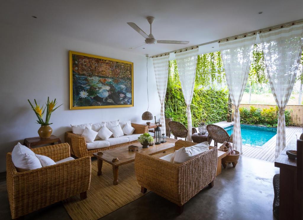 Вилла (Вилла с 2 спальнями, частным бассейном и видом на сад), De Ubud Villas & Spa