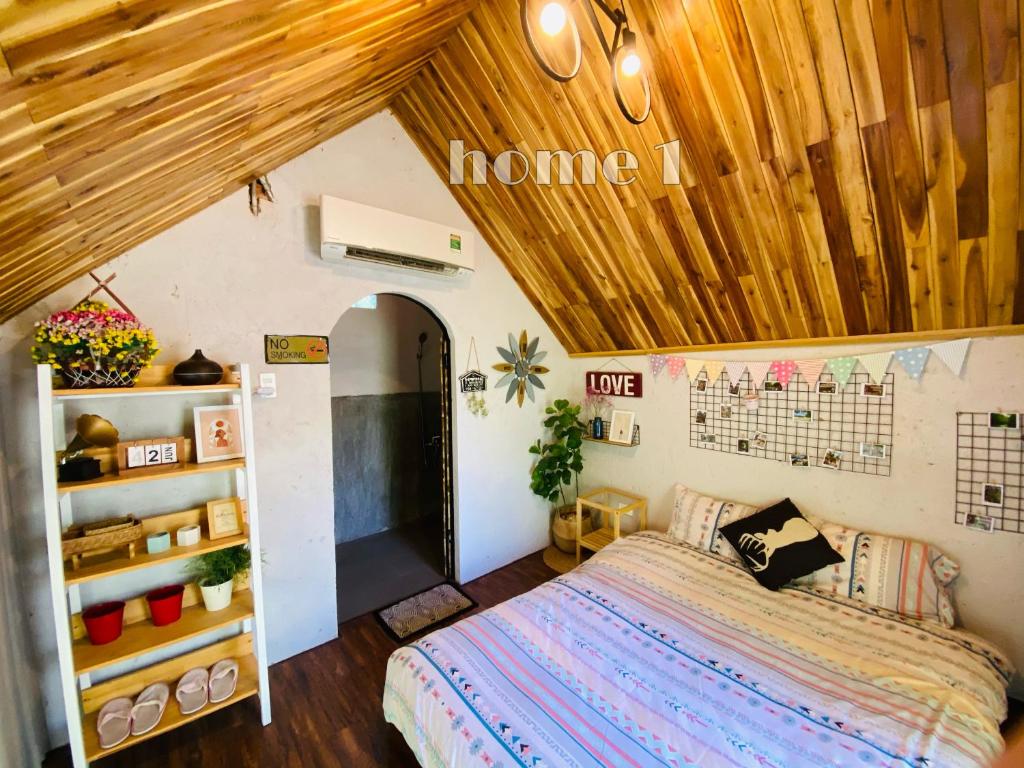 Двухместный (Двухместный номер с 1 кроватью и патио), Phố Đá Hotel
