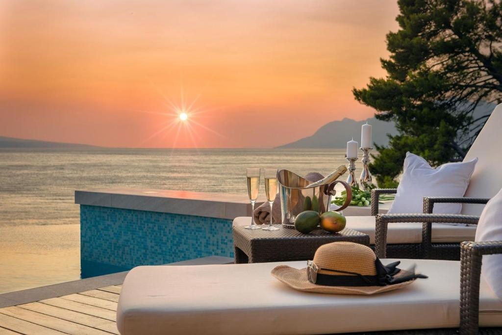 Luxury Seafront Villa Brela Pride with private heated pool at the beach in Brela - Baska Voda photo 1