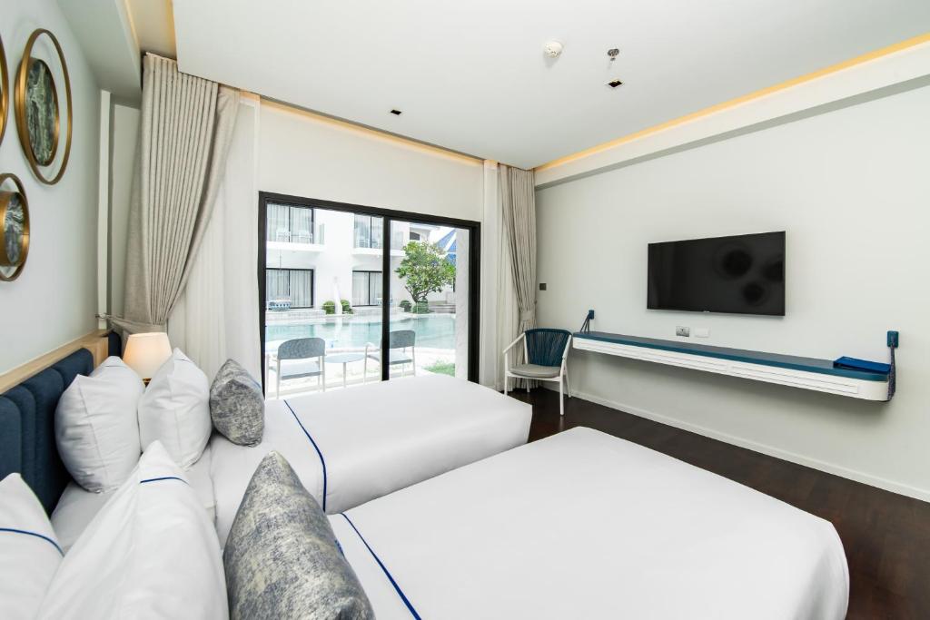Двухместный (Deluxe Twin Bed with Pool View), Kram Pattaya