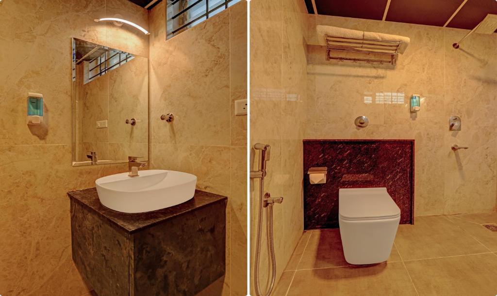 Двухместный ([Sanitized] Deluxe Double Room), Treebo Trend Ample Transit