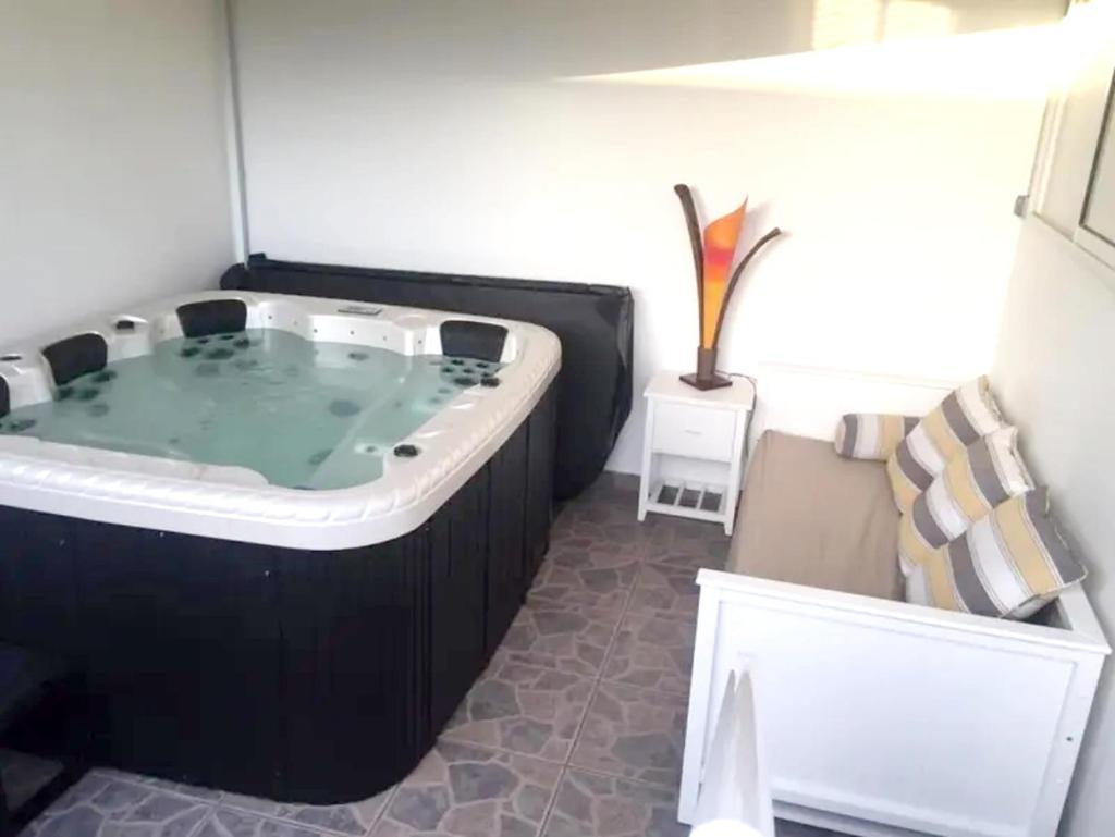 Appartement d'une chambre a Les trois bassins a 100 m de la plage avec jacuzzi jardin clos et wifi photo 2