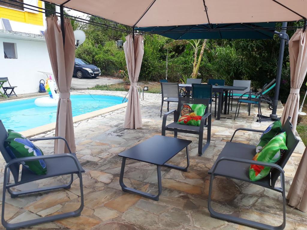 Appartement d'une chambre avec piscine partagee jardin clos et wifi a Ducos photo 3