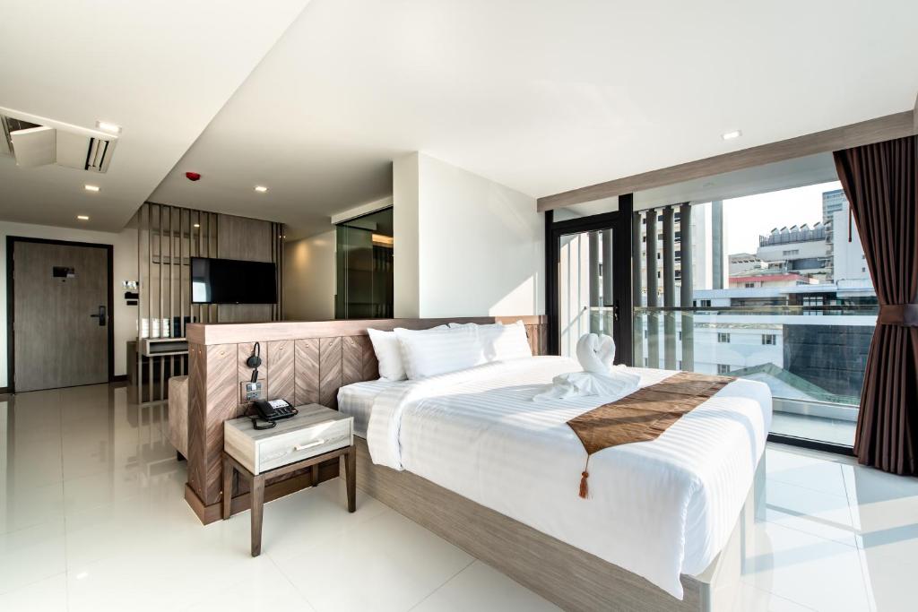 Двухместный (Номер с кроватью размера «queen-size» и видом на сад), blackwoods Hotel Pattaya