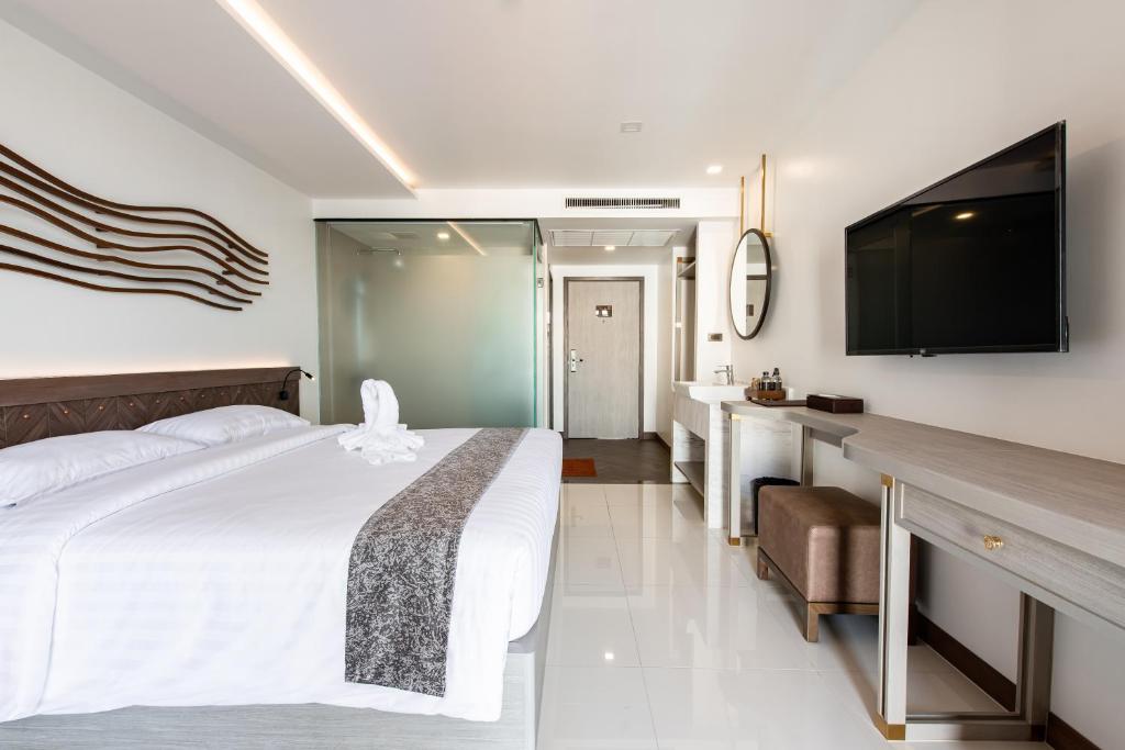 Двухместный (Улучшенный двухместный номер с 1 кроватью), blackwoods Hotel Pattaya
