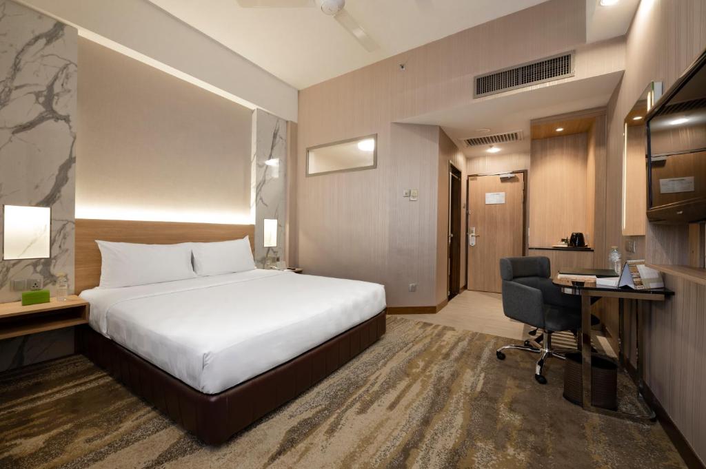 Четырехместный (Двухместный номер Делюкс с 1 кроватью), Cititel Penang