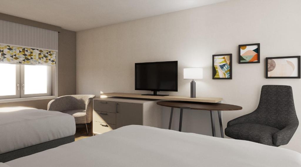Четырехместный (Стандартный номер с двумя кроватями размера «queen-size»), Holiday Inn Chicago Mall Area MDW Airport