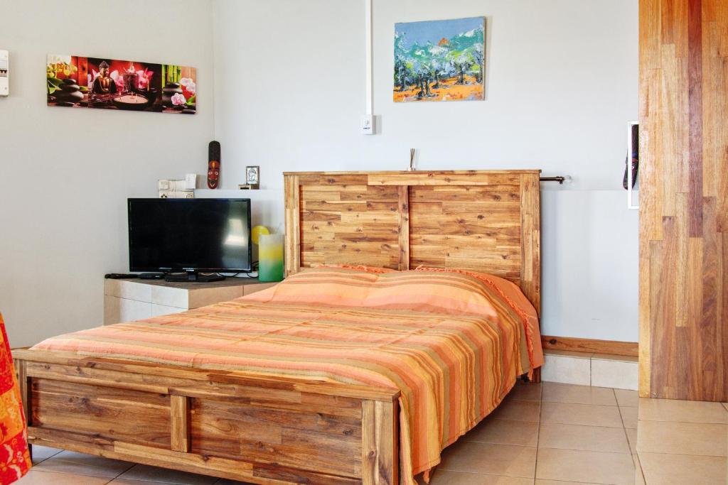 Studio avec vue sur la mer jardin clos et wifi a L'etang sale a 6 km de la plage photo 1