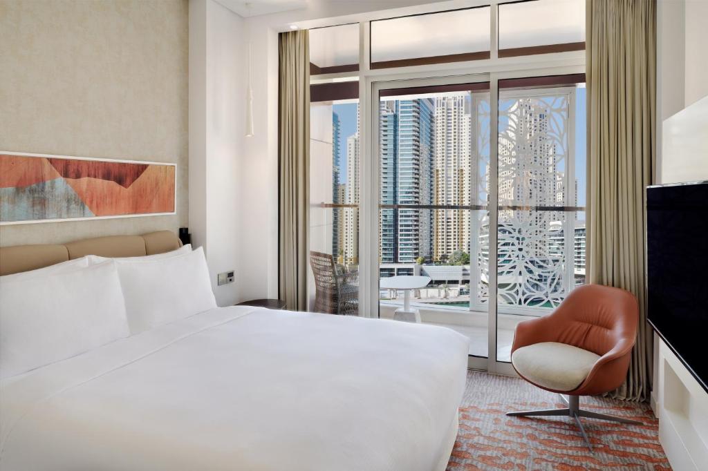 Сьюит (Люкс с 1 спальней и кроватью размера «king-size»), Отель Crowne Plaza Dubai Marina