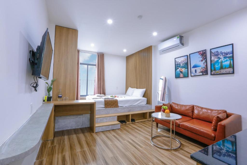 Сьюит (Номер-студио с кроватью размера «queen-size»), Amani Apartment & Hotel