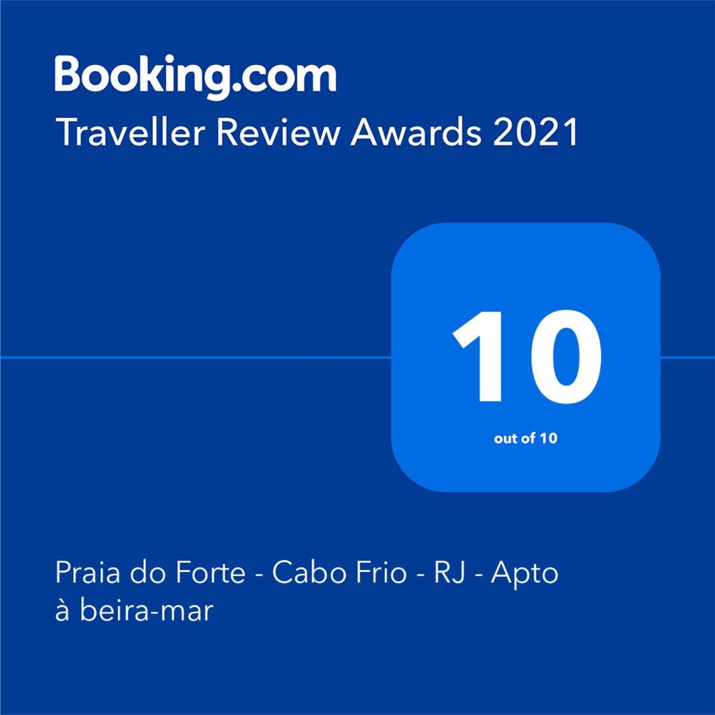 Cabo Frio - Praia do Forte - Apto 130 m2 na beira da praia, com ar condicionado