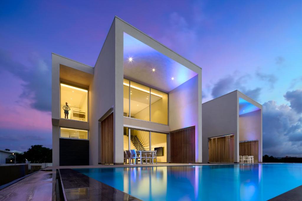 CARAIBAS Bonaire modern air-conditioned vacation home for architectural design lovers photo 1