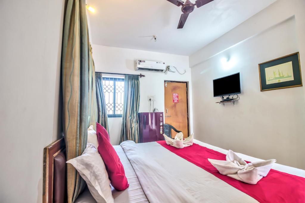 Двухместный (Двухместный номер Делюкс с 1 кроватью и балконом), Poornima beach place