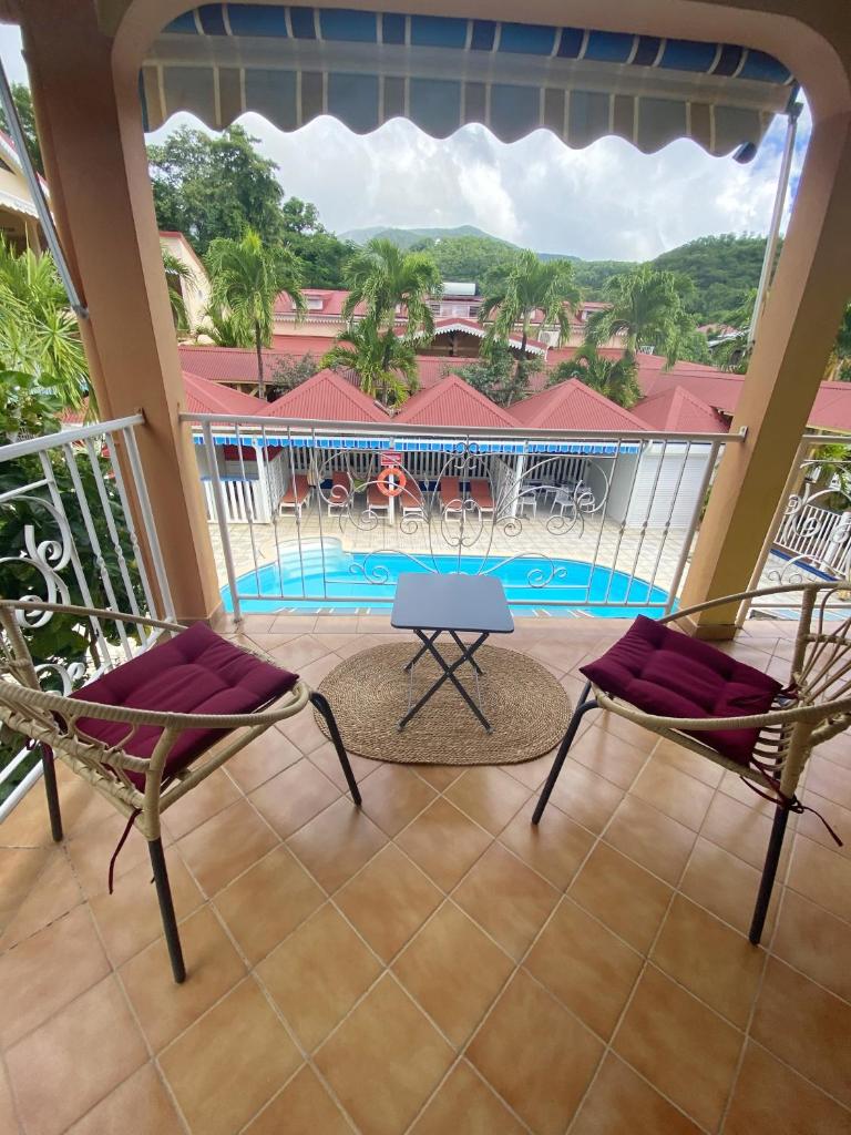 Appartement d'une chambre avec piscine partagee jacuzzi et terrasse a Pointe Noire a 2 km de la plage