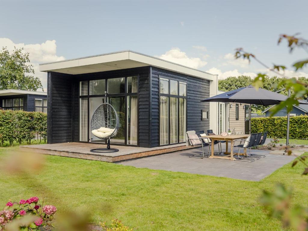 Modern bungalow with nice garden at forest edge
