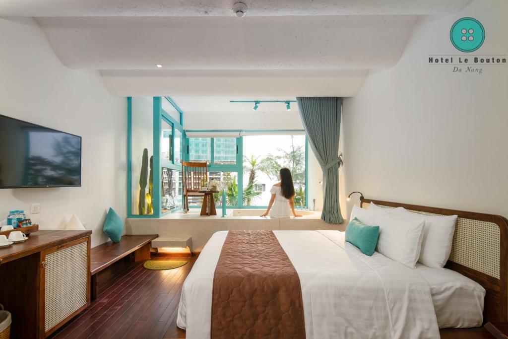 Двухместный (Двухместный номер с 1 кроватью с видом на море), Hotel Le Bouton