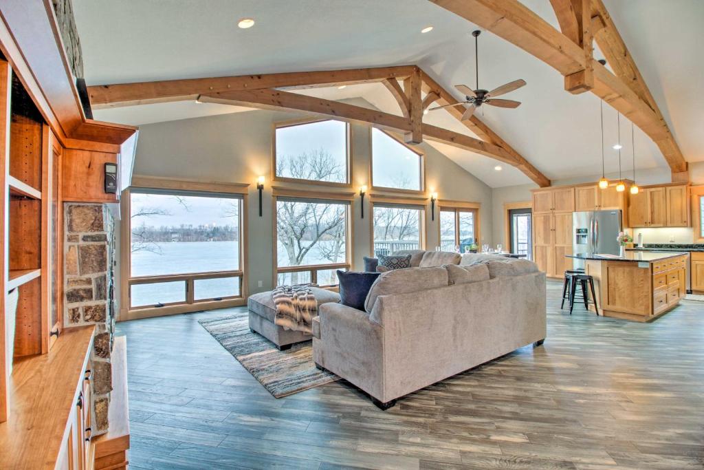 Luxe Lake Latoka Home with Dock, Hot Tub and Game Room photo 3