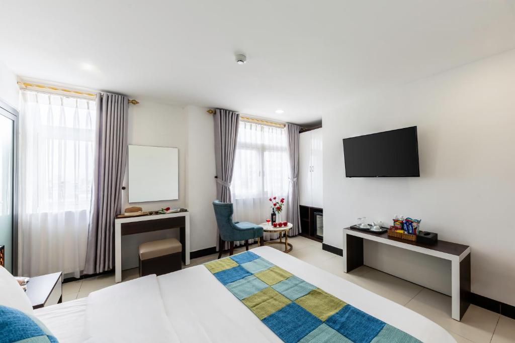 Двухместный (Номер Делюкс с кроватью размера «king-size»), Phuc Thanh Luxury Hotel
