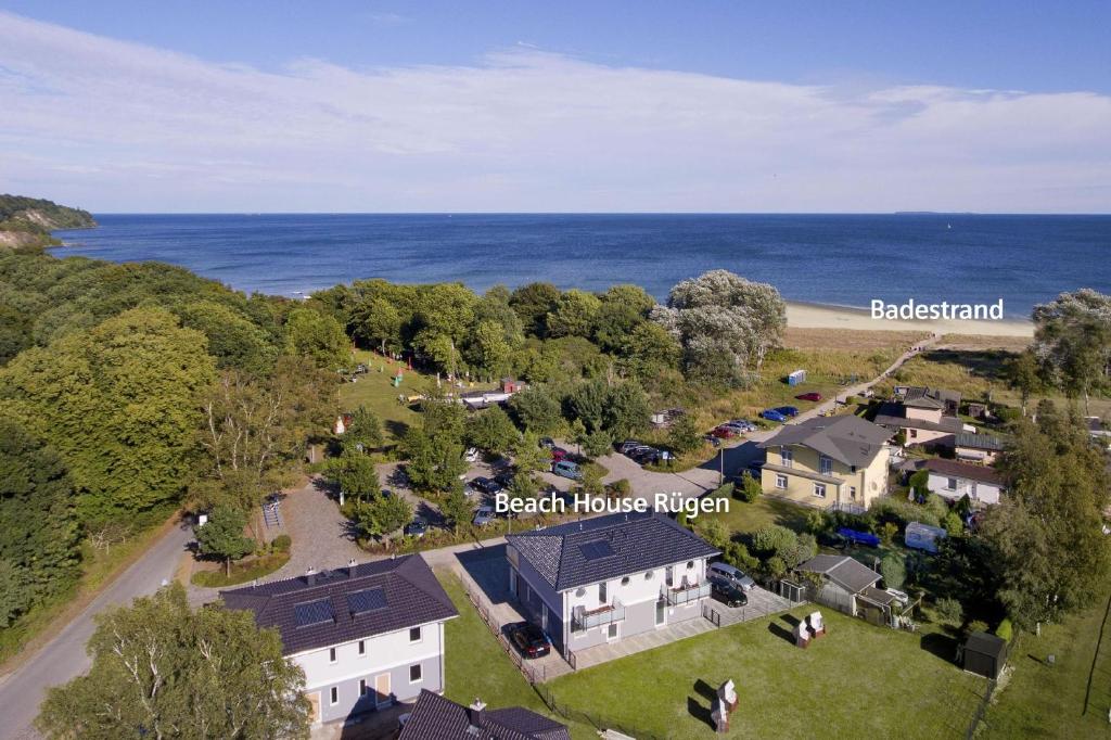 strandnah, Balkon, Meerblick, Sauna, gratis Nutzung vom AHOI Erlebnisbad und Sauna in Sellin - Beach House Schotstek