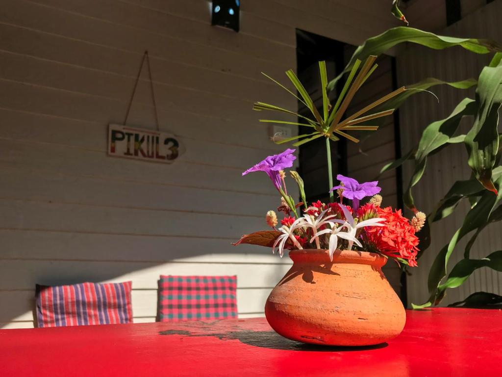 Двухместный (Двухместный номер с 1 кроватью и видом на горы), Baan Suan Thip Homestay