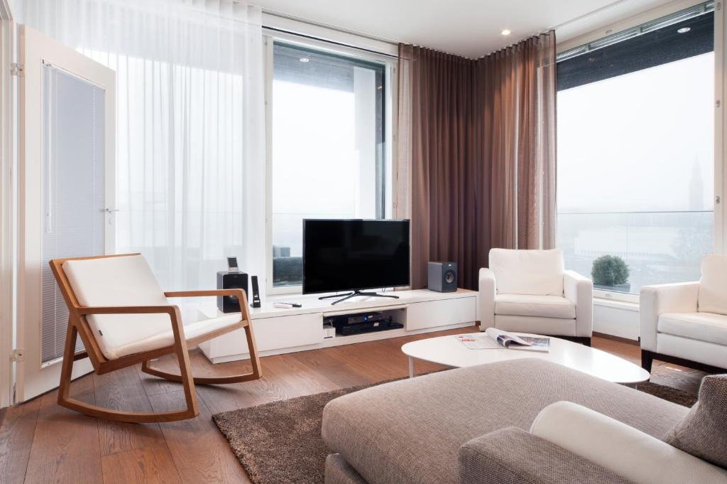 Апартаменты (Улучшенный пентхаус с сауной и балконом), Apartment Hotel Aallonkoti