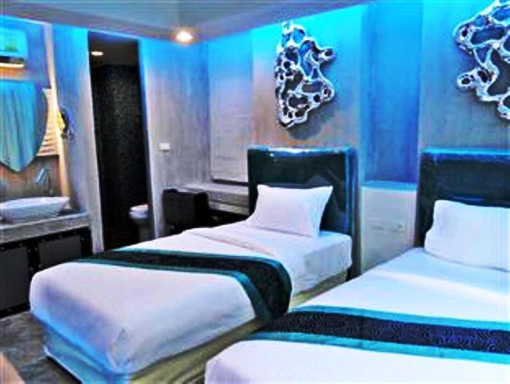 Двухместный (Двухместный номер Делюкс с 2 отдельными кроватями), Blutique Hotel