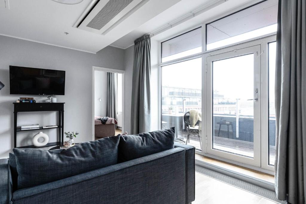 Апартаменты (Апартаменты с 1 спальней и террасой), Biz Apartment Gärdet