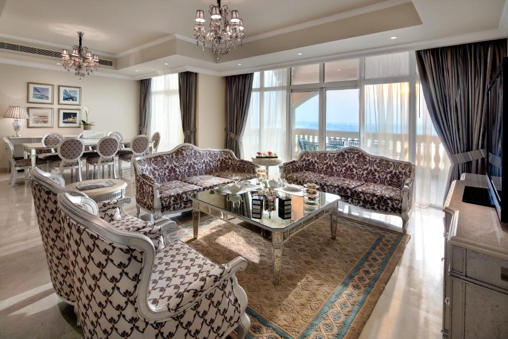 Апартаменты (Улучшенный пентхаус с 4 спальнями), Курортный отель Kempinski Hotel & Residences Palm Jumeirah
