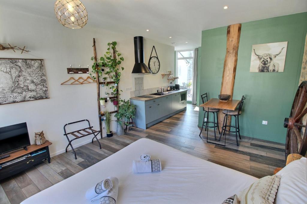 Appartement centre-ville avec terrasse RUSTIQUE photo 1