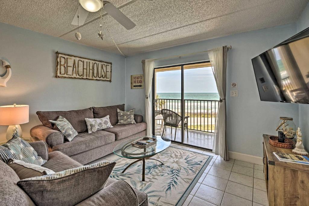 Oceanfront Ormond Beach Getaway with Balcony! photo 2