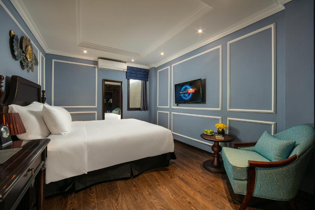 Двухместный (Двухместный номер Делюкс с 1 кроватью), Romantique Hotel De Hanoi