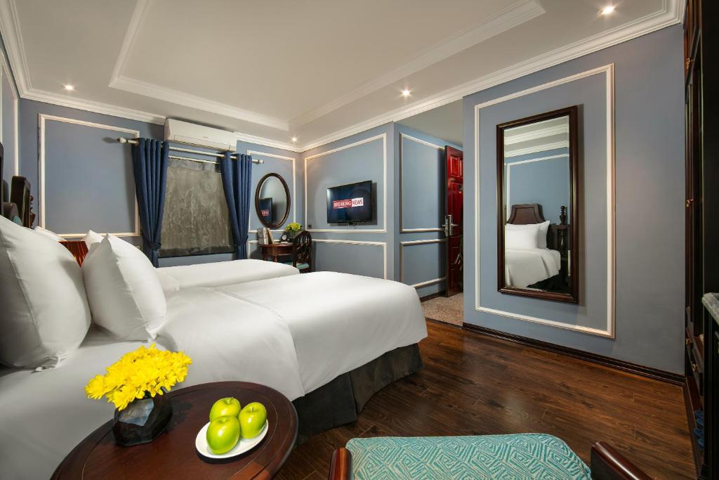 Двухместный (Двухместный номер Делюкс с 2 отдельными кроватями), Romantique Hotel De Hanoi