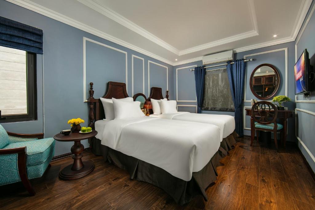 Двухместный (Двухместный номер Делюкс с 2 отдельными кроватями), Romantique Hotel De Hanoi