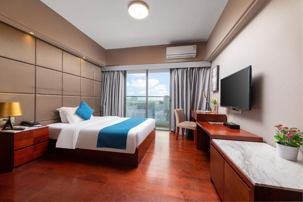 Двухместный (Улучшенный двухместный номер с 1 кроватью), Foshan Bodun International Serviced Apartment