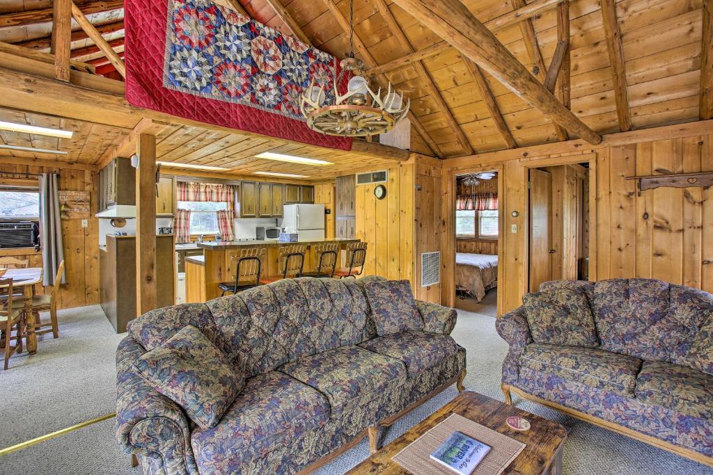Rustic River View Cabin with Fire Pit, Games and Grill photo 3