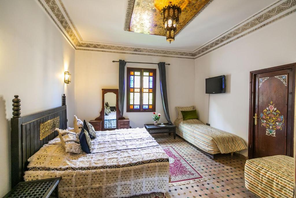 Четырехместный (Четырехместный номер с видом на сад), Riad Jardin Chrifa