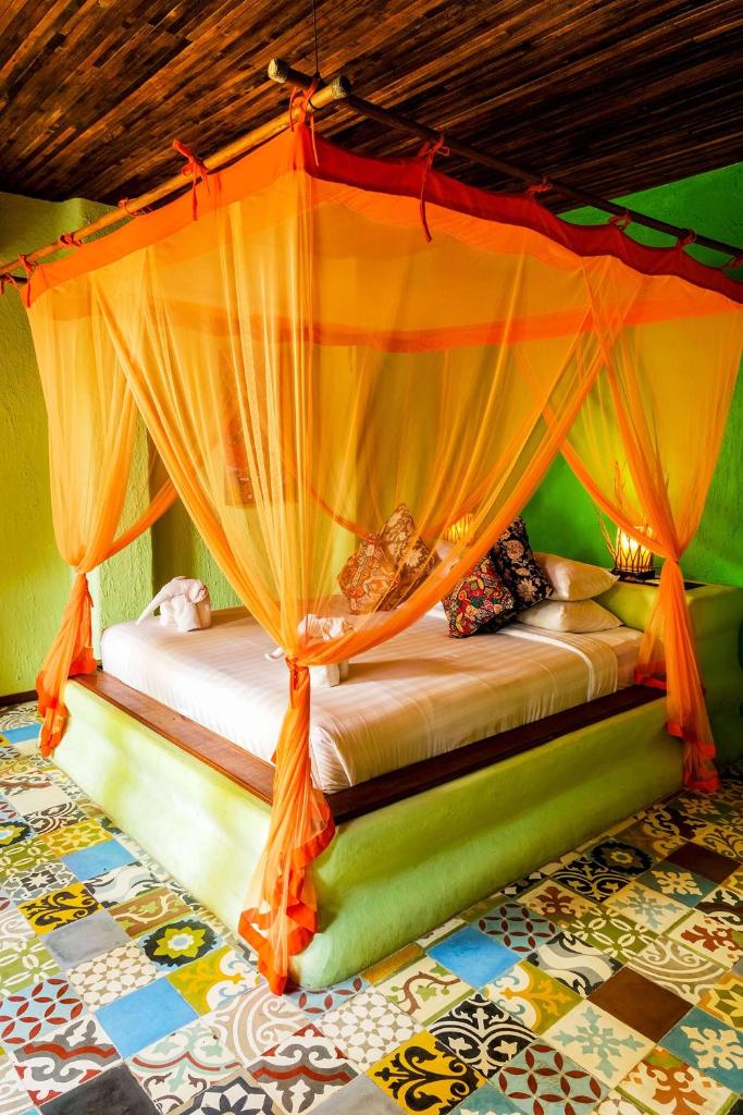 Двухместный (Двухместный номер Делюкс с 1 кроватью и балконом), Bali Bohemia Huts