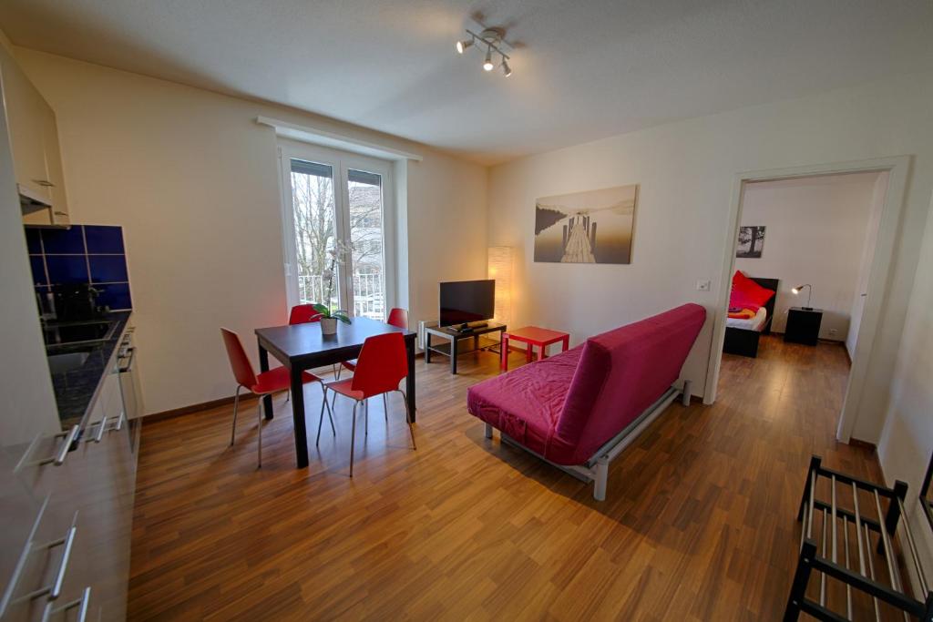 Апартаменты (Апартаменты «D» с 1 спальней и балконом), HITrental Oerlikon Apartments