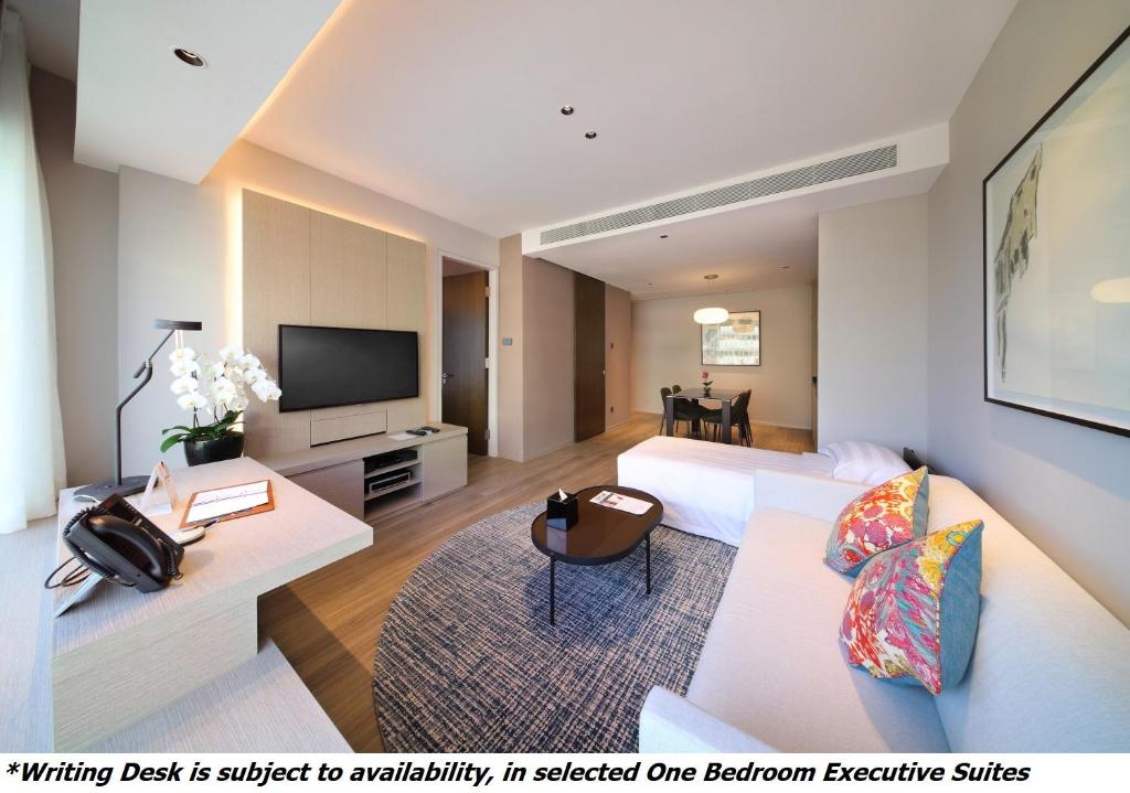 Сьюит (Трехместный представительский люкс с 1 спальней), Pan Pacific Serviced Suites Orchard, Singapore